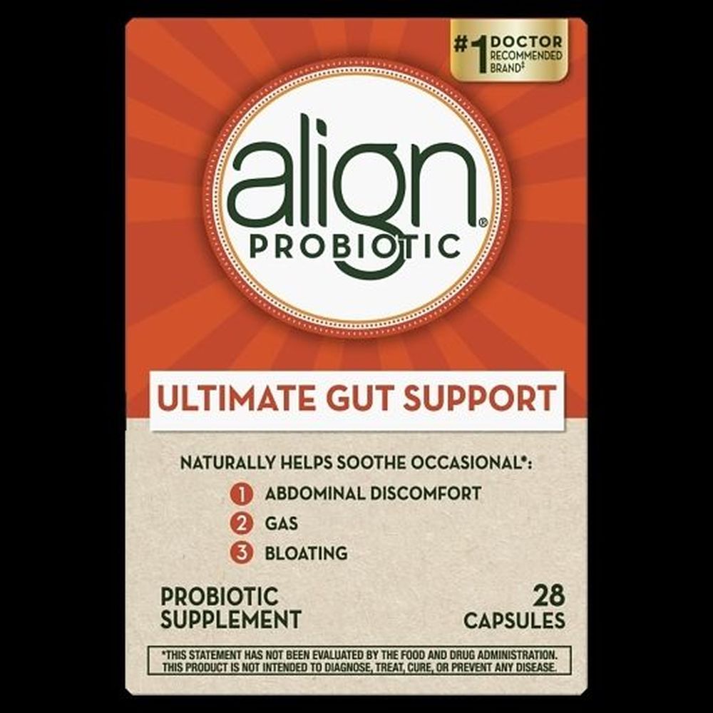 Align Probiotic Supplement Capsules For Digestive Health, 28 Count -- 12 Per Case