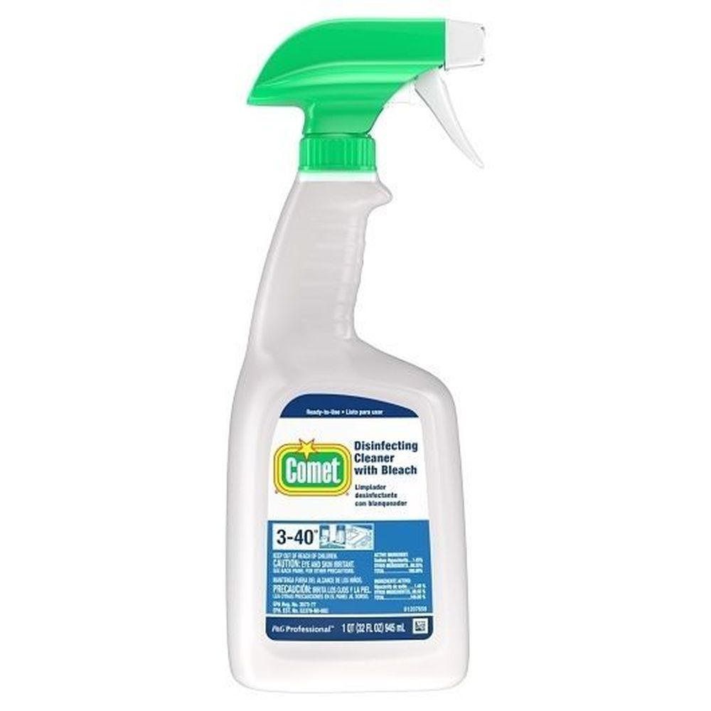 Comet Professional Disinfecting Cleaner With Bleach, 32 Ounce Spray -- 6 Per Case