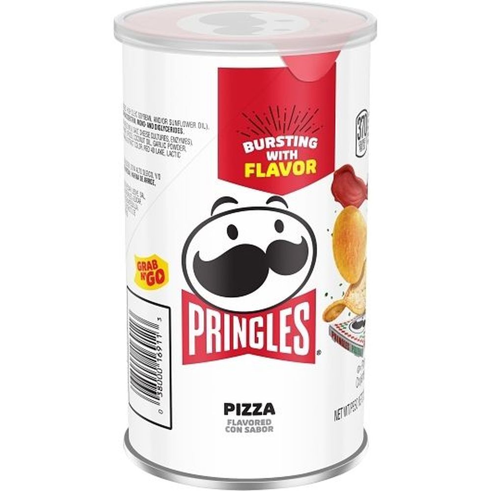 Pringles Grab And Go Pizza Potato Crisps, 2.5 Ounce -- 12 Per Case