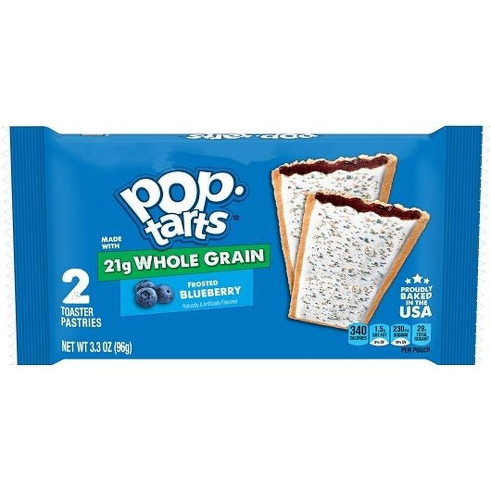 Pop-tarts Whole Grain Frosted Blueberry Toaster Pastries, 3.3 Ounce -- 72 Per Case