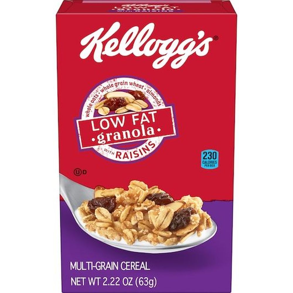 Low Fat Granola With Raisins, 2.22 Ounce -- 70 Per Case