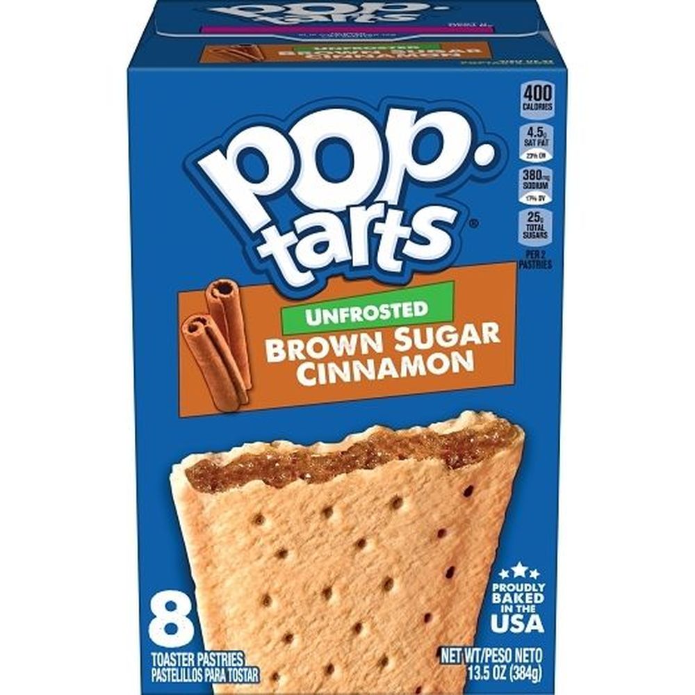 Pop-tarts Unfrosted Brown Sugar Cinnamon Toaster Pastry, 13.5 Ounce -- 12 Per Case