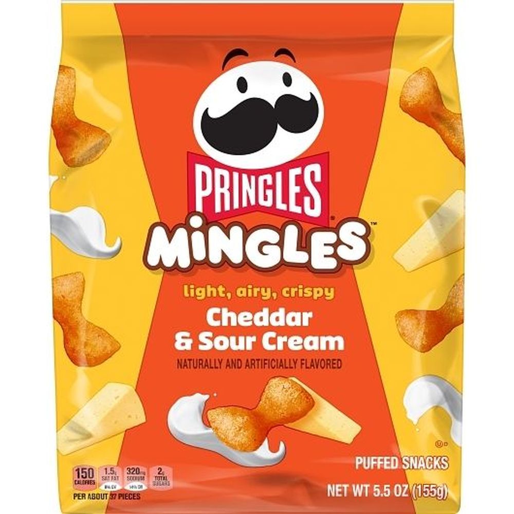 Mingles Cheddar and Sour Cream Puffed Snacks