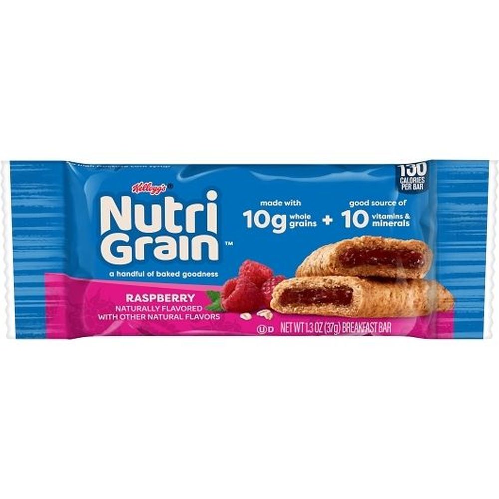 Nutri-grain Raspberry Bars, 16 Count -- 3 Per Case