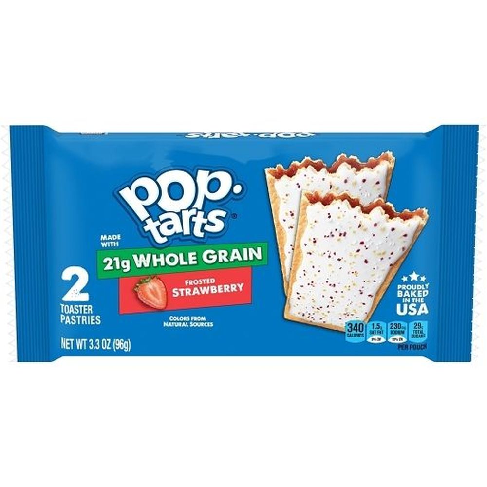 Pop-tarts Whole Grain Frosted Strawberry Toaster Pastries, 3.3 Ounce -- 72 Per Case