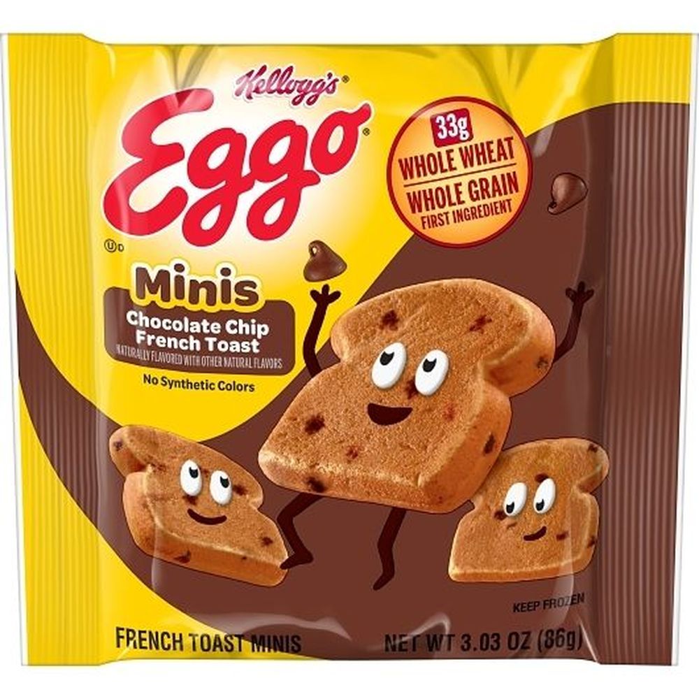 Eggo Minis Chocolate Chip French Toast Bites, 3.03 Ounce -- 72 Per Case