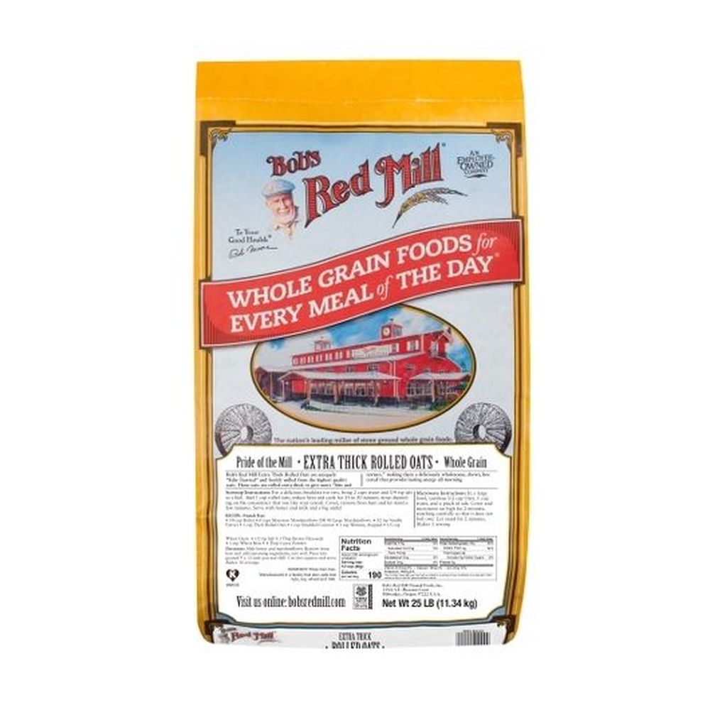 Bob's Red Mill Extra Thick Rolled Oats, 25 Pound