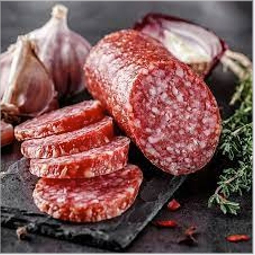 Gridley Halal Beef Salami Chub, 7 Pound -- 2 Per Case