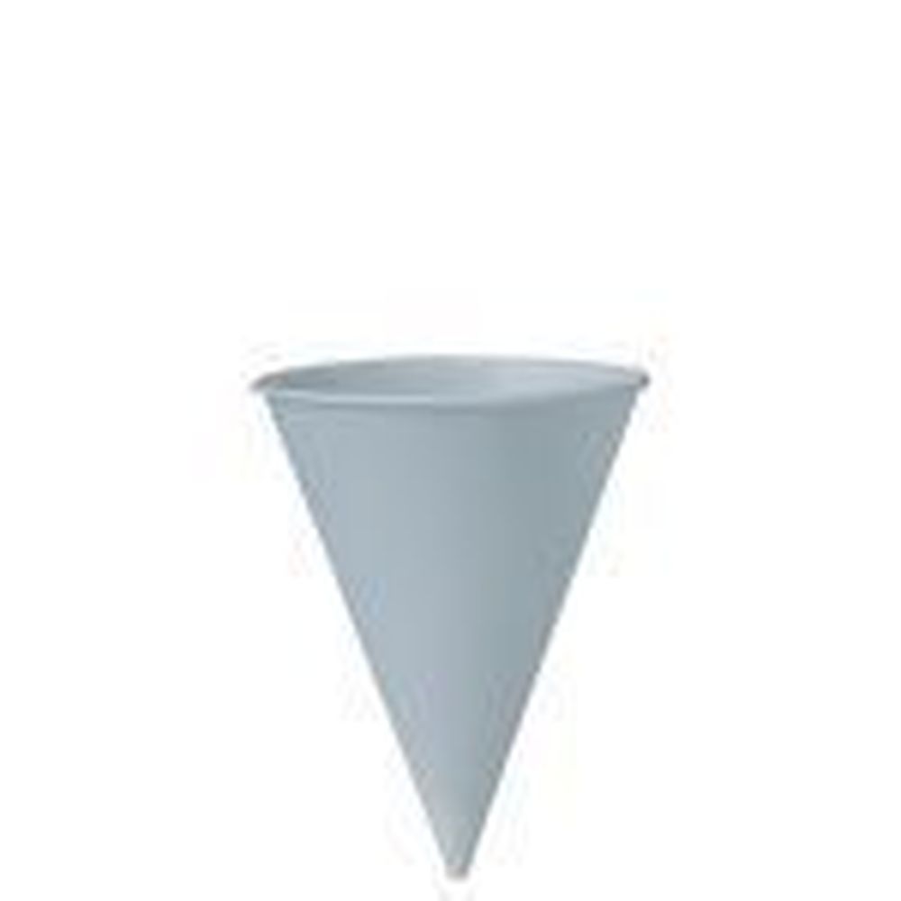 Solo White Treated Paper Cone Water Cup, 8 Ounce Capacity -- 2500 Per Case
