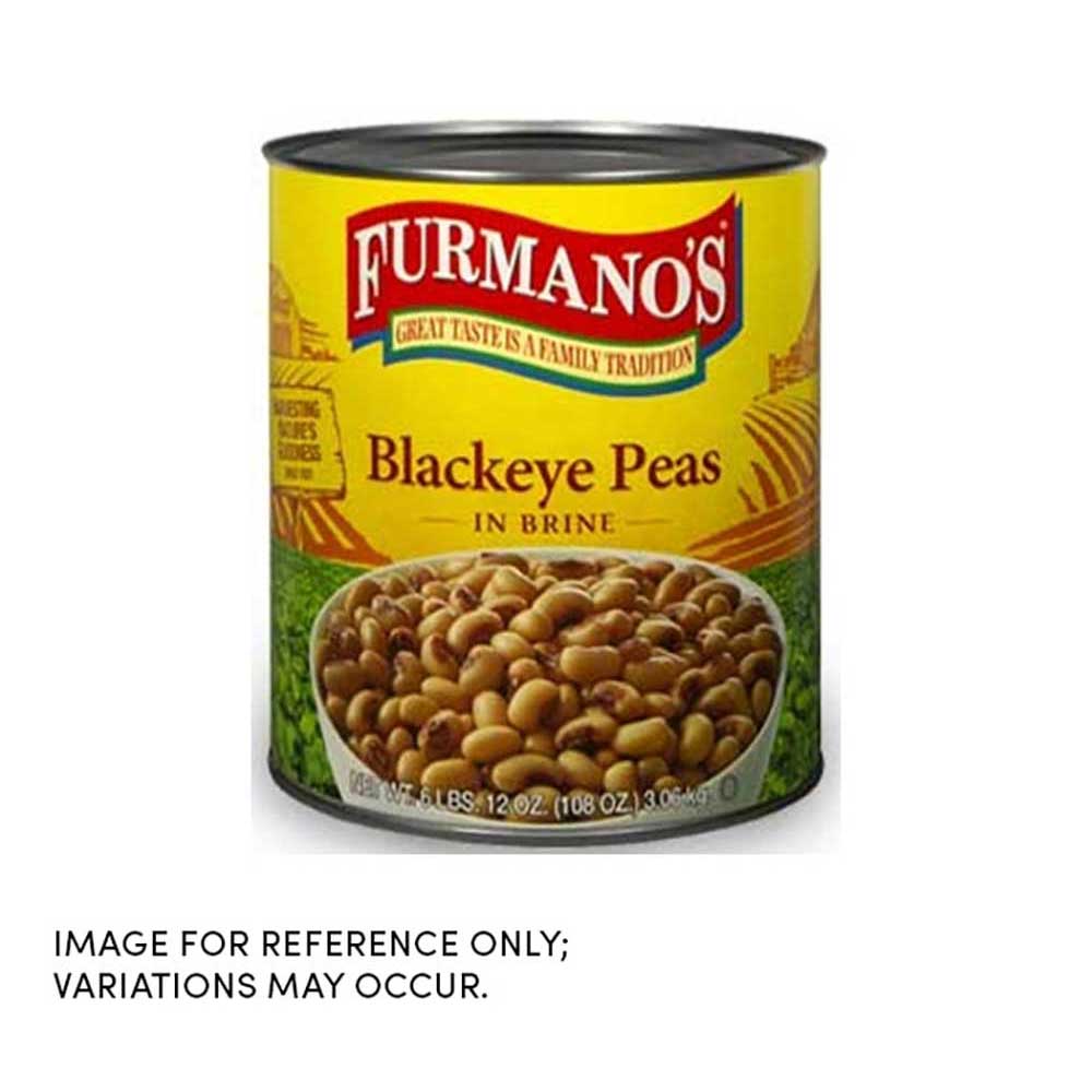 Furmanos Blackeye Peas In Brine, 108 Ounce -- 6 Per Case