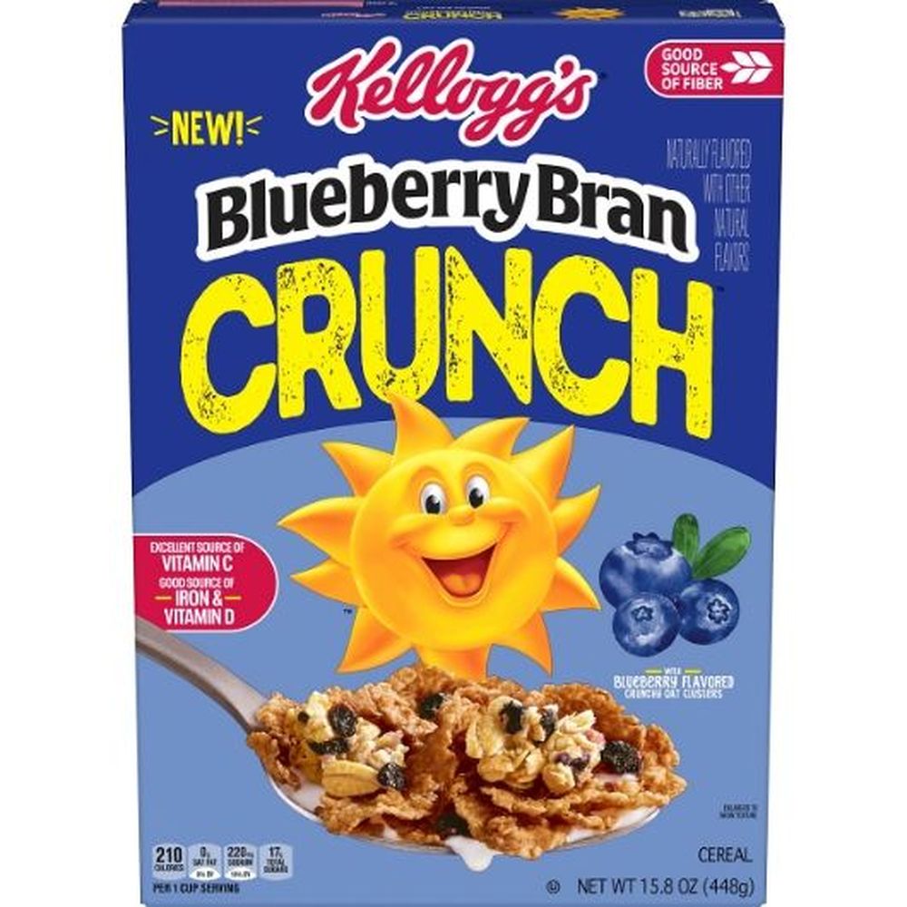 Raisin Bran Blueberry Bran Crunch Cereal, 15.8 Ounce -- 10 Per Case