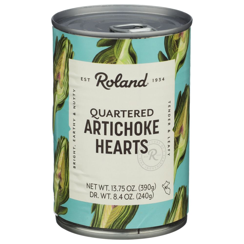 Roland Quartered Artichoke Hearts, 13.75 Ounce -- 12 Per Case