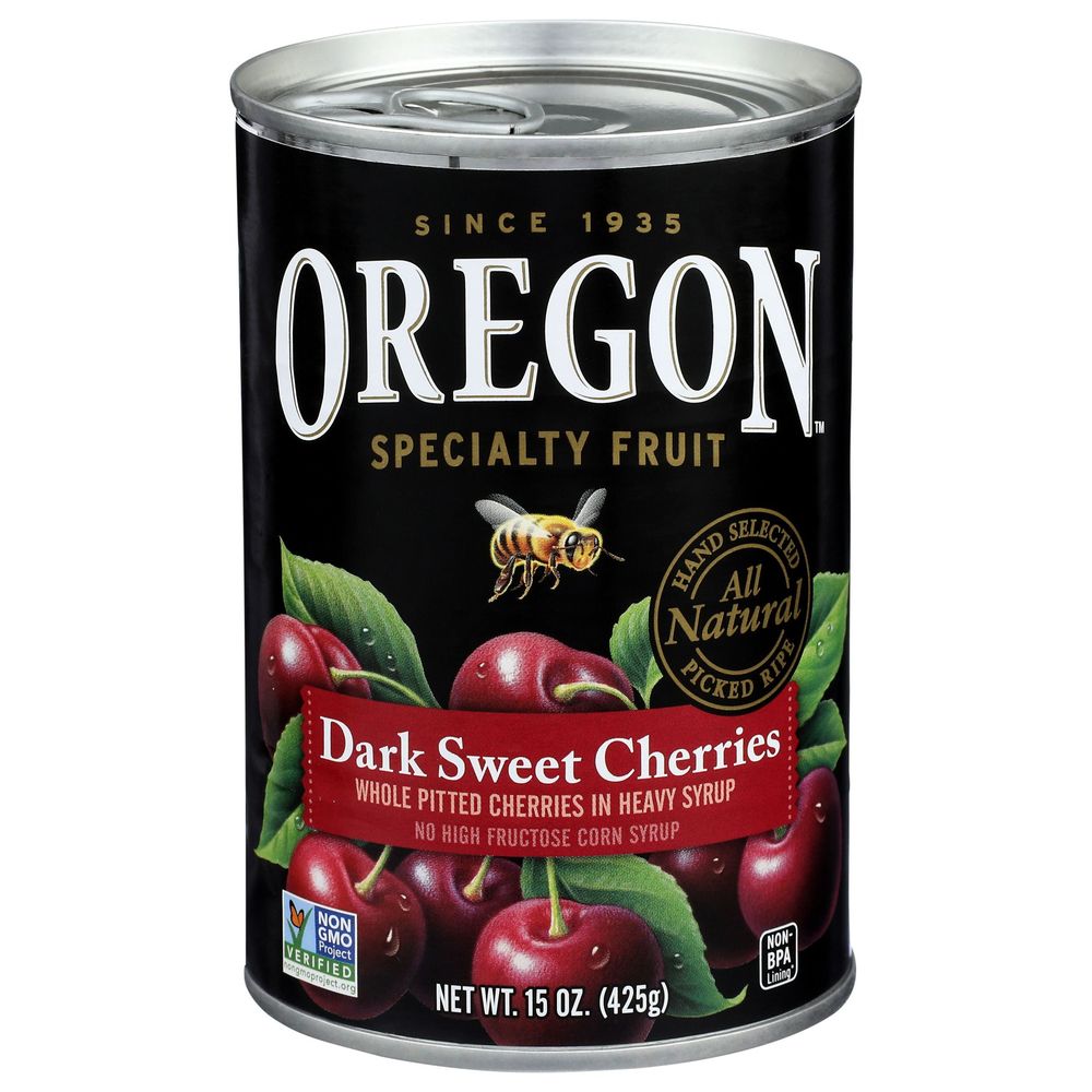 Oregon Dark Sweet Pitted Cherries, 15 Ounce -- 8 Per Case