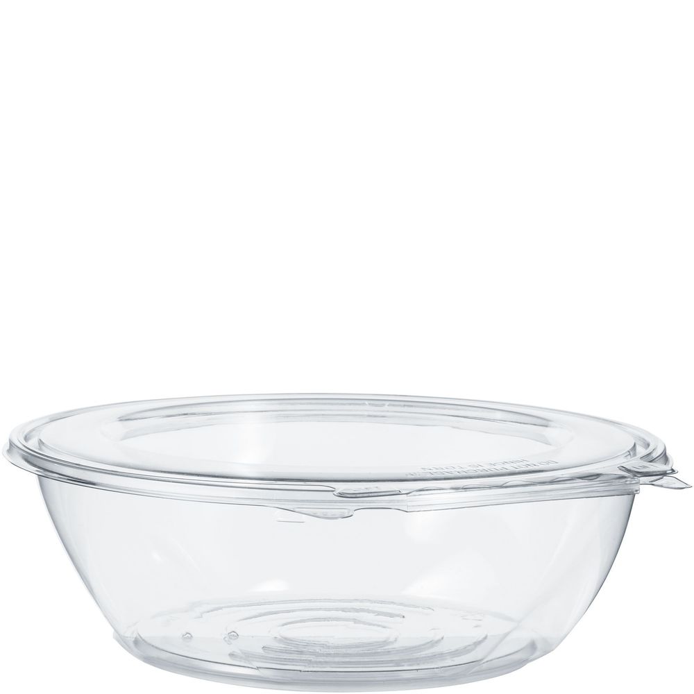 Safeseal Pet Tamper-evident/resistant Clear Bowl With Flat Lid, 48 Ounce Capacity -- 100 Per Case