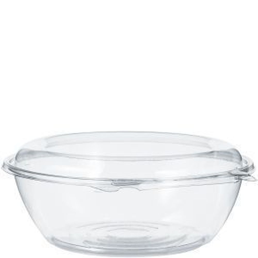 Safeseal Pet Tamper-evident/resistant Clear Bowl With Dome Lid, 48 Ounce Capacity -- 100 Per Case
