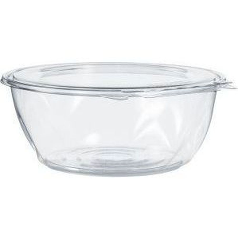 Safeseal Pet Tamper-evident/resistant Clear Bowl With Flat Lid, 64 Ounce Capacity -- 100 Per Case