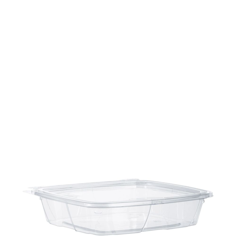 Clearpac Safeseal Pet Tamper-evident/resistant Clear Container With Flat Lid, 35 Ounce Capacity -- 200 Per Case