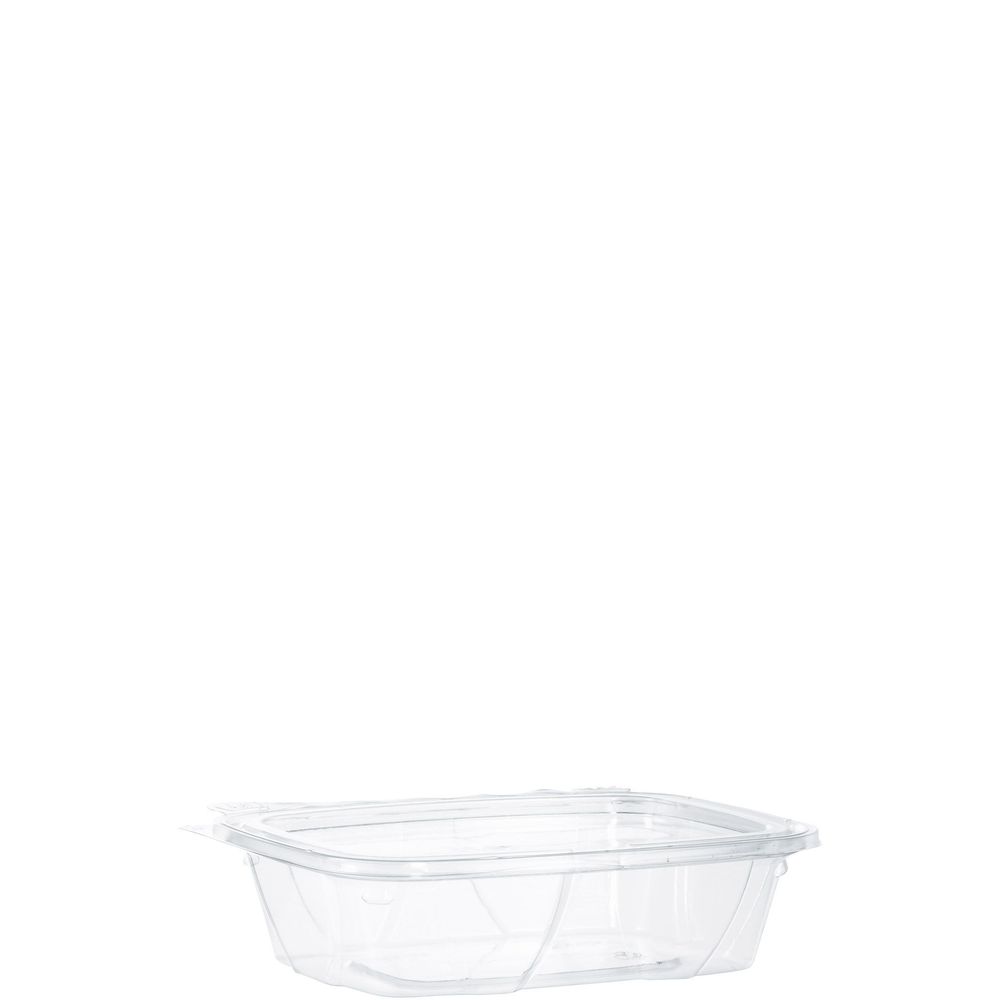 Clearpac Safeseal Pet Plastic Tamper-evident/resistant Clear Hinged Container With Flat Lid, 20 Ounce Capacity -- 200 Per Case