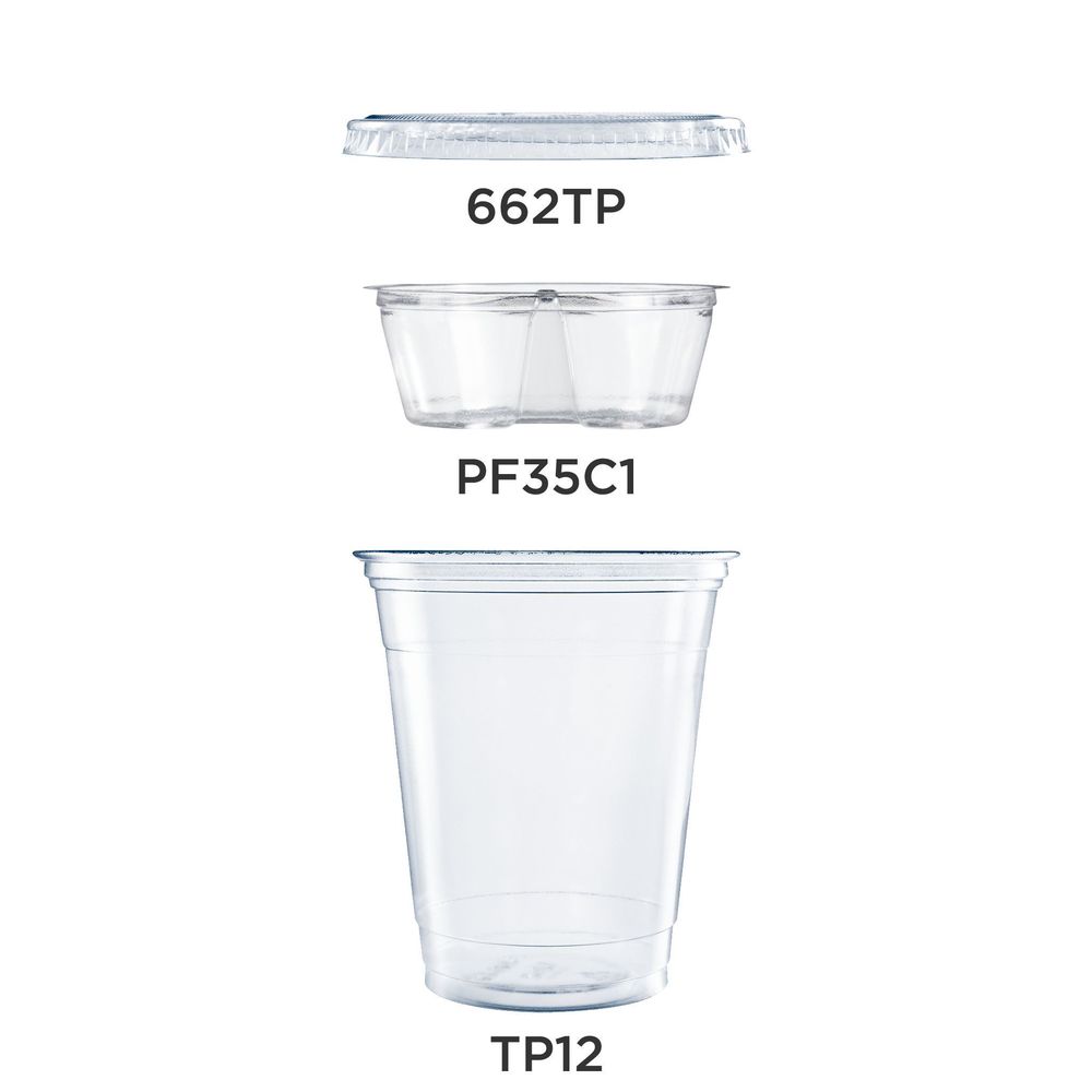 Clear PET Plastic Grab 'n' Go Combo Kit with Insert