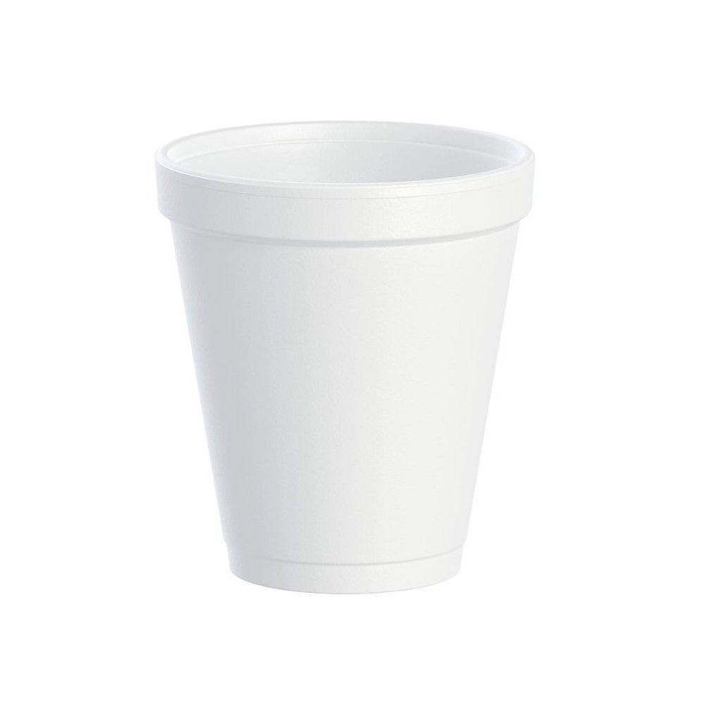 White EPS Insulated Foam Cup 8 Ounce