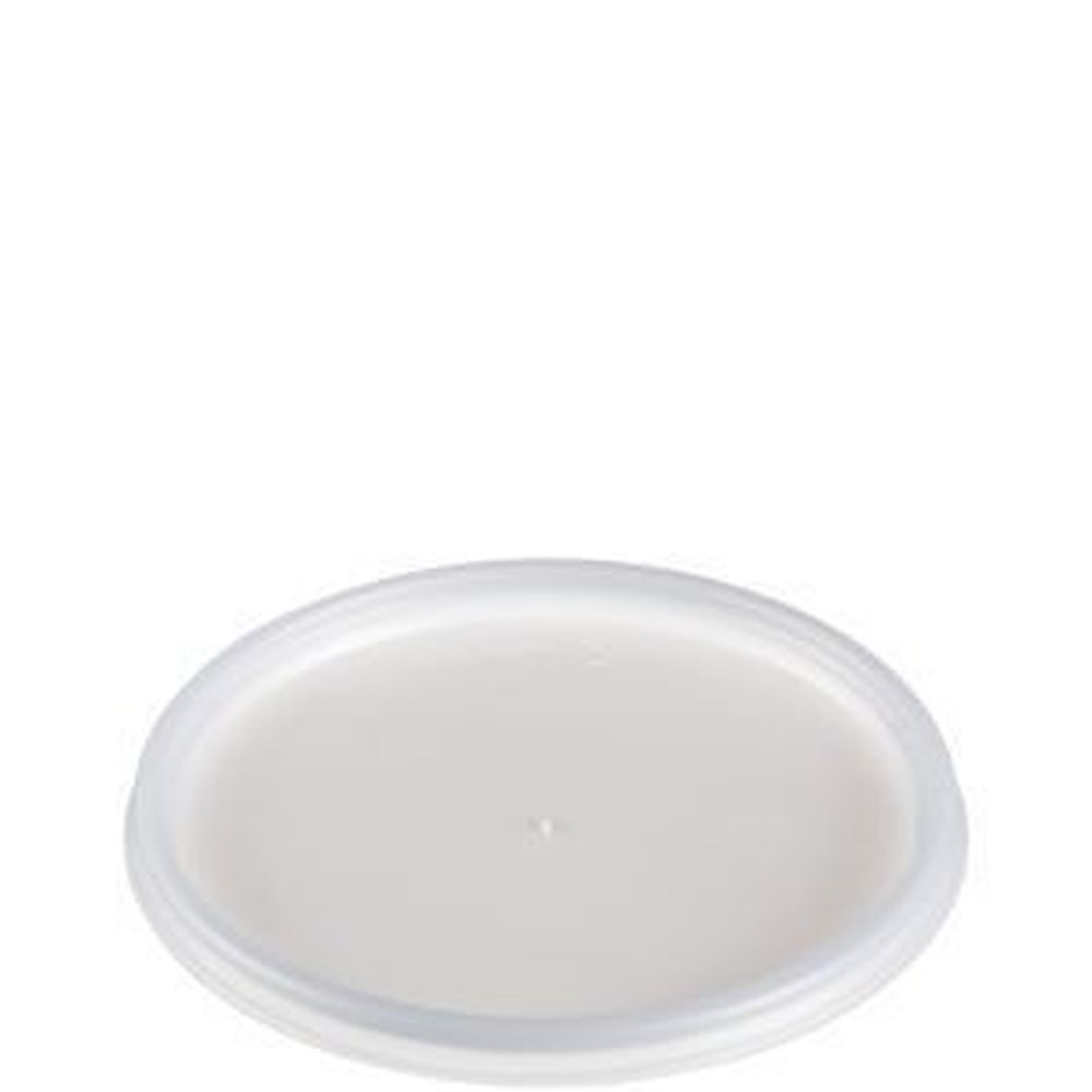 HIPS Plastic Translucent Vented Lid for 5-32 Ounce Foam Cup and Container