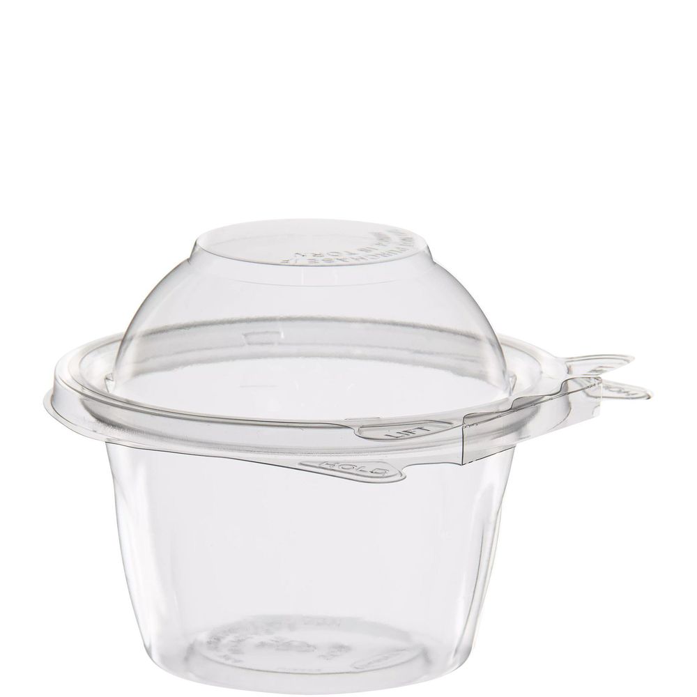 Safeseal Pet Tamper - Evident/resistant Clear Snack Cup With Dome Lid, 8 Ounce Capacity -- 272 Per Case