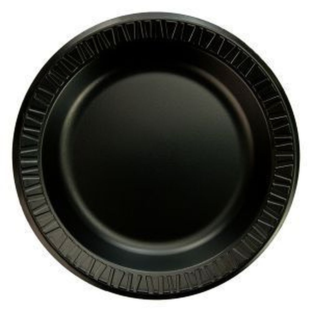 Quiet Classic Xps Black Laminated Foam Plate, 10.25 Inch -- 500 Per Case