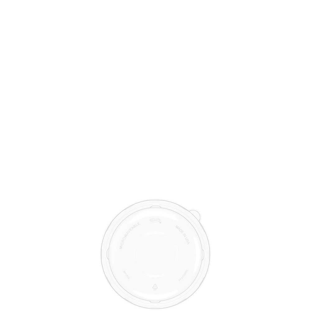 Polypropylene Plastic Clear Round Dome Lid for 24-32 Ounce Container
