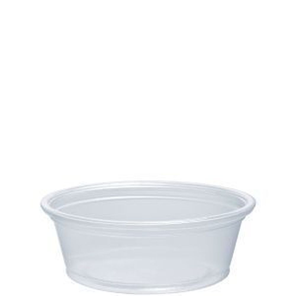 Conex Complements Polypropylene Plastic Contact Clear Portion Container, 1.5 Ounce Capacity -- 2500 Per Case