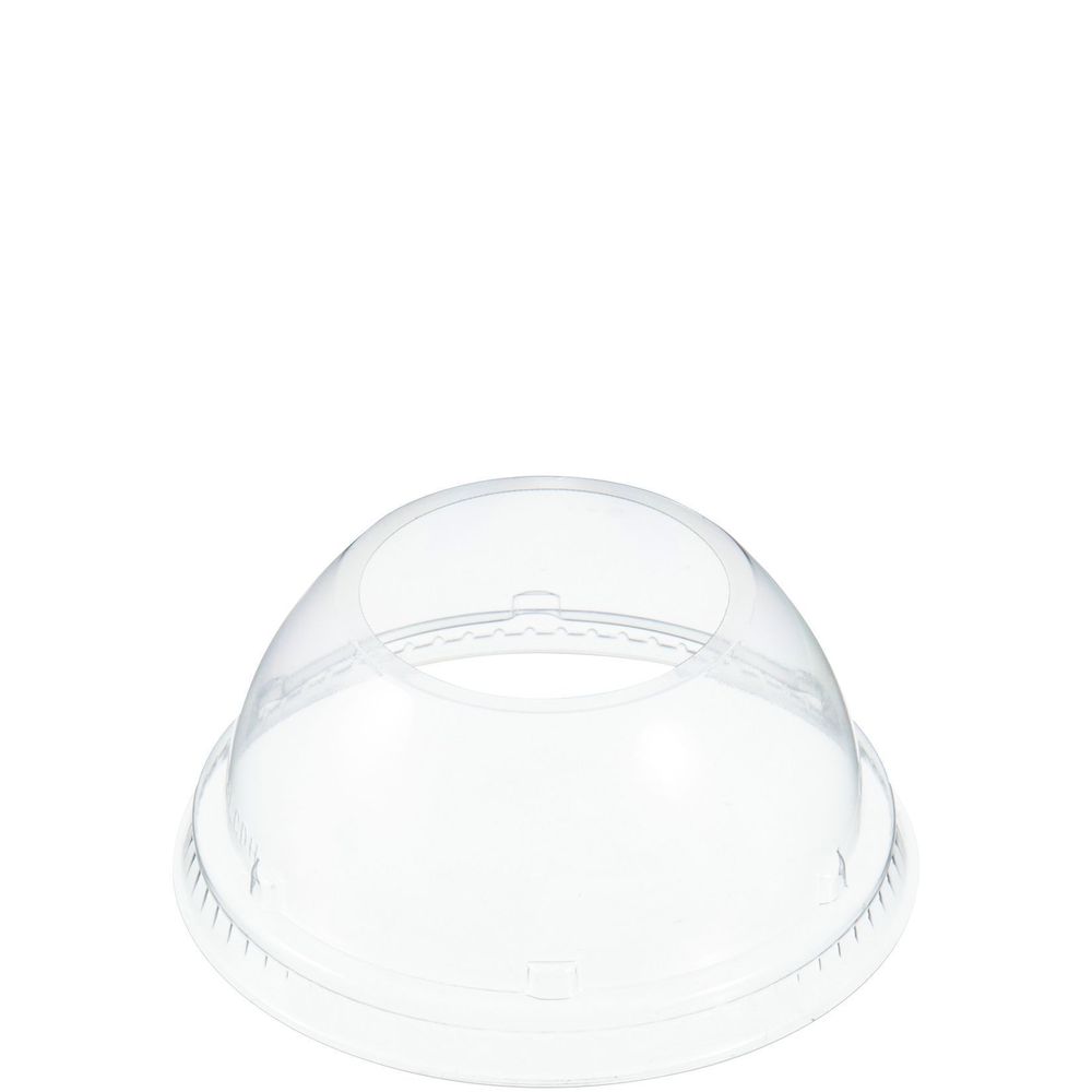 Clear OPS Plastic Dome Lid with 1.9 inch Hole