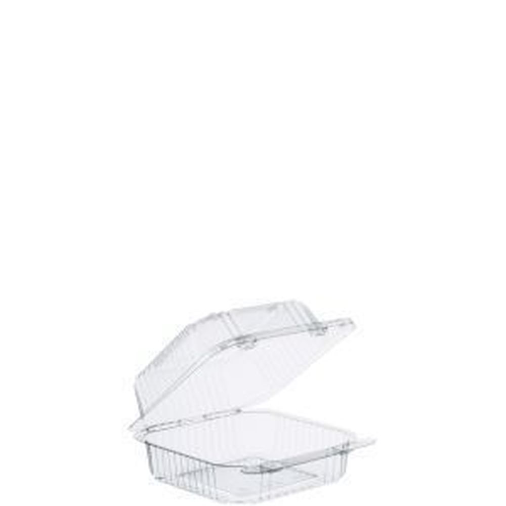 Stay Lock Pet Clear Hinged Lid Container 5.3 x 5.6 x 2.8 inch