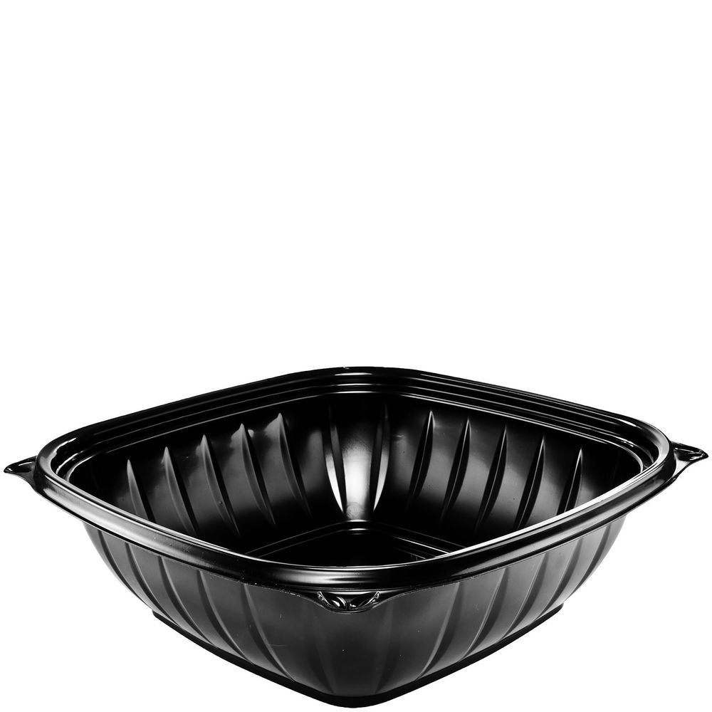 Presentabowls Pro Polypropylene Square Black Bowl 48 Ounce