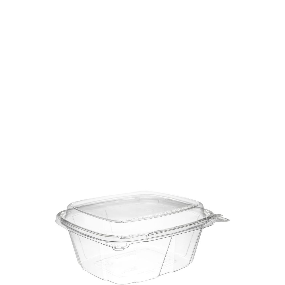 Clearpac Safeseal Pet Plastic Clear Tamper-evident/resistant Container With Dome Lid, 12 Ounce Capacity -- 200 Per Case