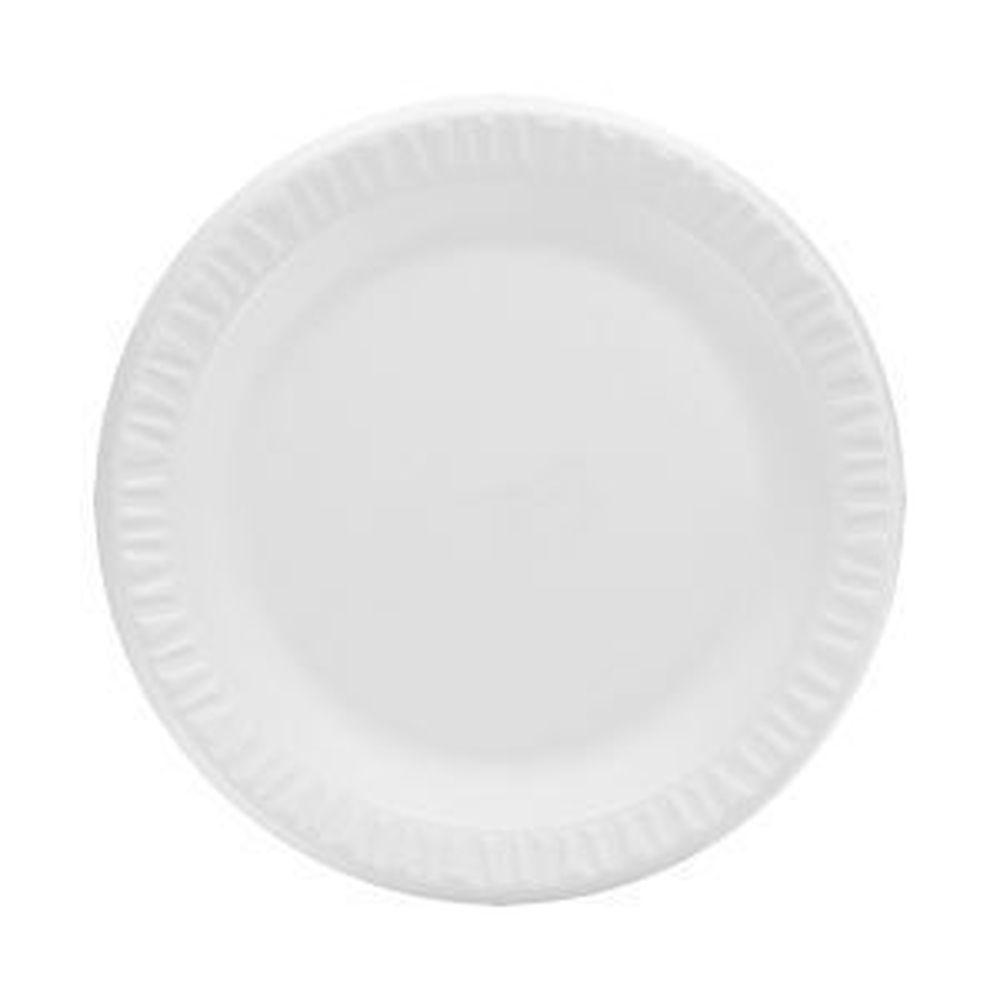 Concorde Xps White Non-laminated Foam Plate, 9 Inch -- 500 Per Case