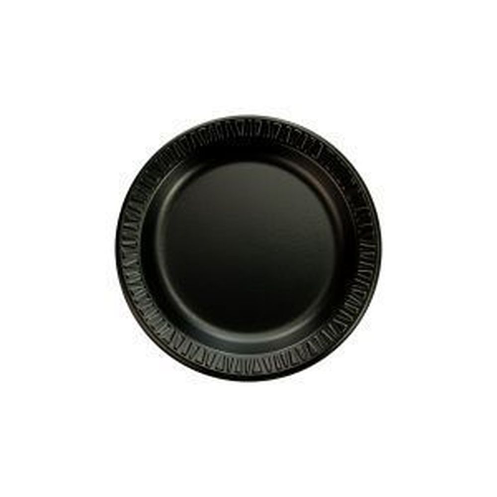 Quiet Classic Xps Black Laminated Foam Plate, 6 Inch -- 1000 Per Case