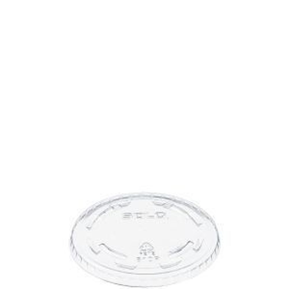 Clear PET Plastic Non-Vented Lid for 10 Ounce Pet Cup