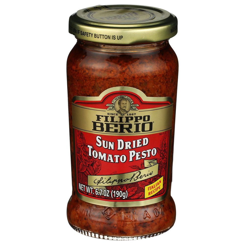 Filippo Berio Sun Dried Tomato Pesto Sauce, 6.7 Ounce -- 6 Per Case