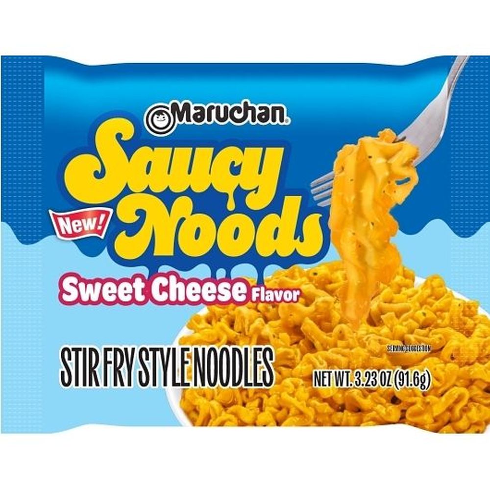 Maruchan Saucy Noods Sweet Cheese Stir Fry Style Noodles, 3.23 Ounce -- 20 Per Case