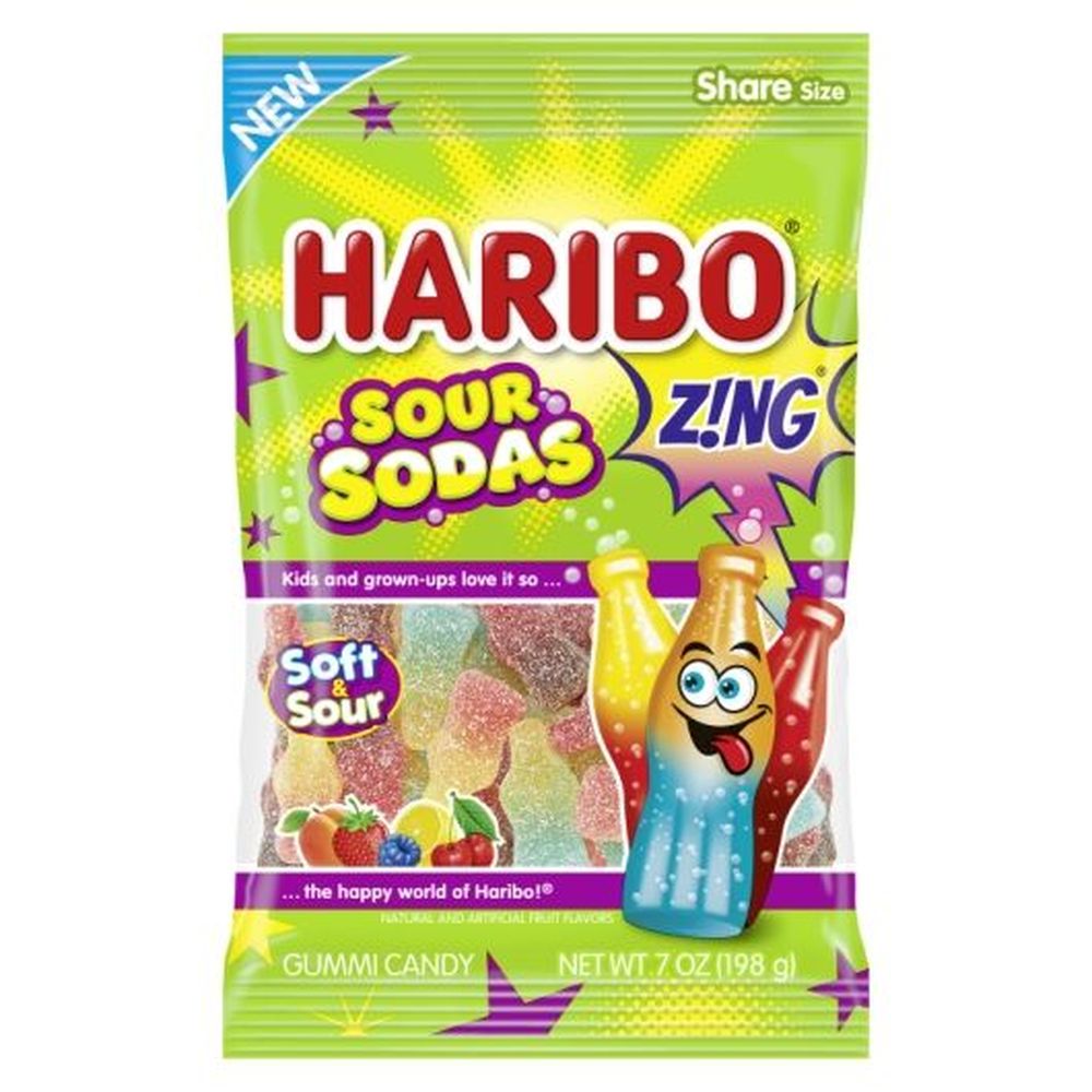Sour Sodas Soft and Sour Gummy Candy