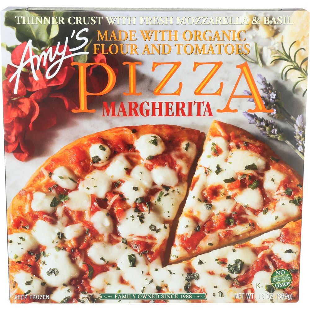 Organic Margherita Pizza with Tomato and Basil