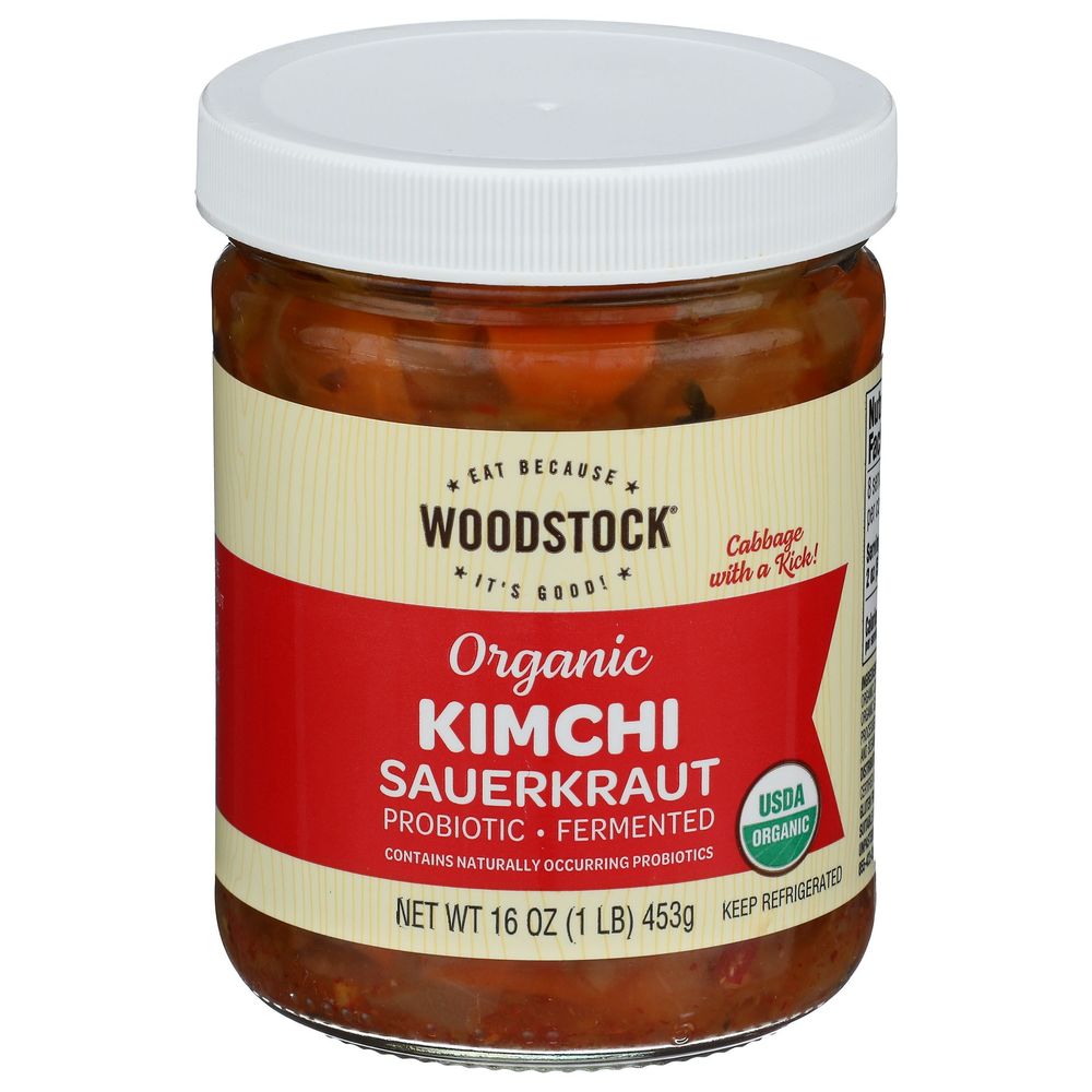 Woodstock Organic Kimchi Sauerkraut, 16 Ounce -- 6 Per Case