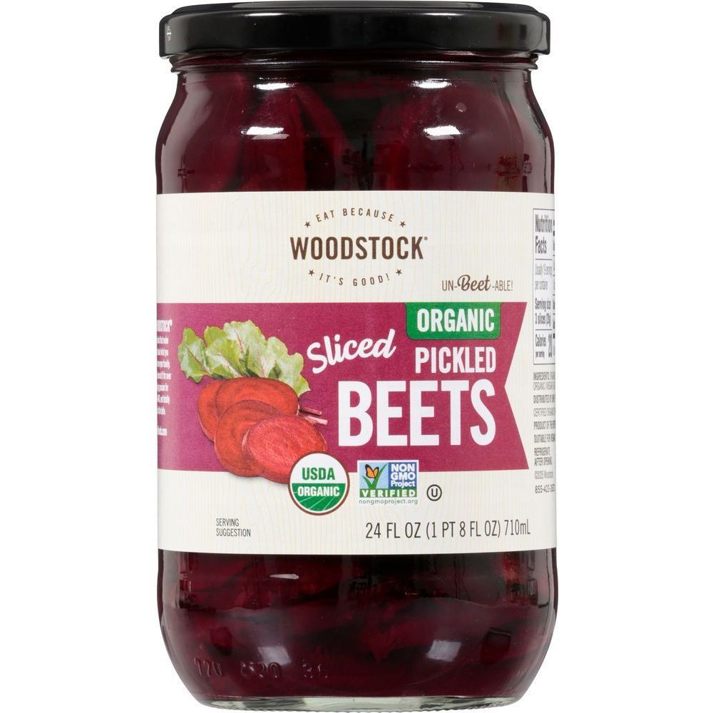 Woodstock Organic Sliced Pickled Beets, 24 Fluid Ounce -- 6 Per Case