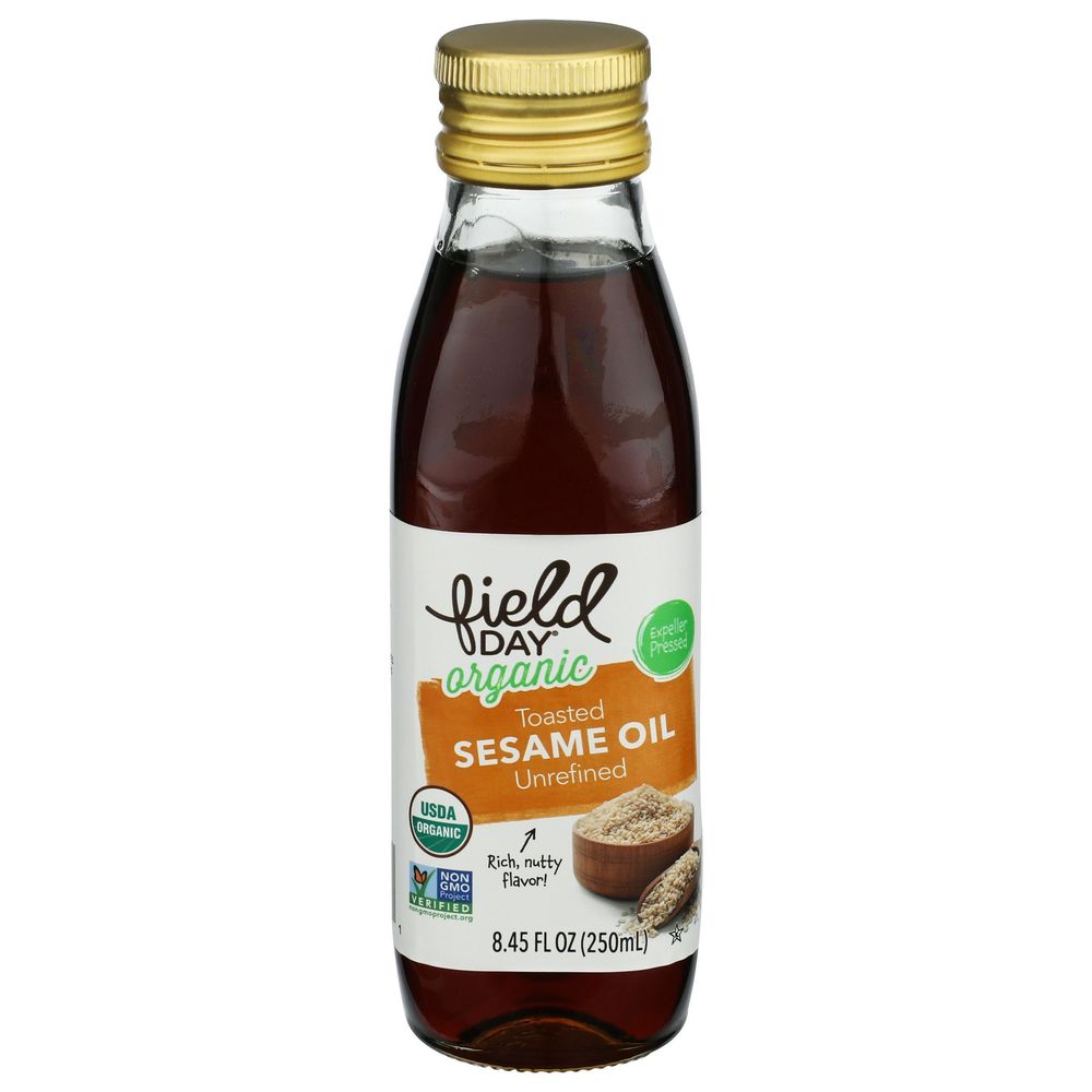 Field Day Organic Unrefined Toasted Sesame Oil, 8.45 Fluid Ounce -- 6 Per Case