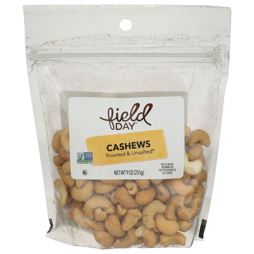 Roasted and Unsalted Cashews