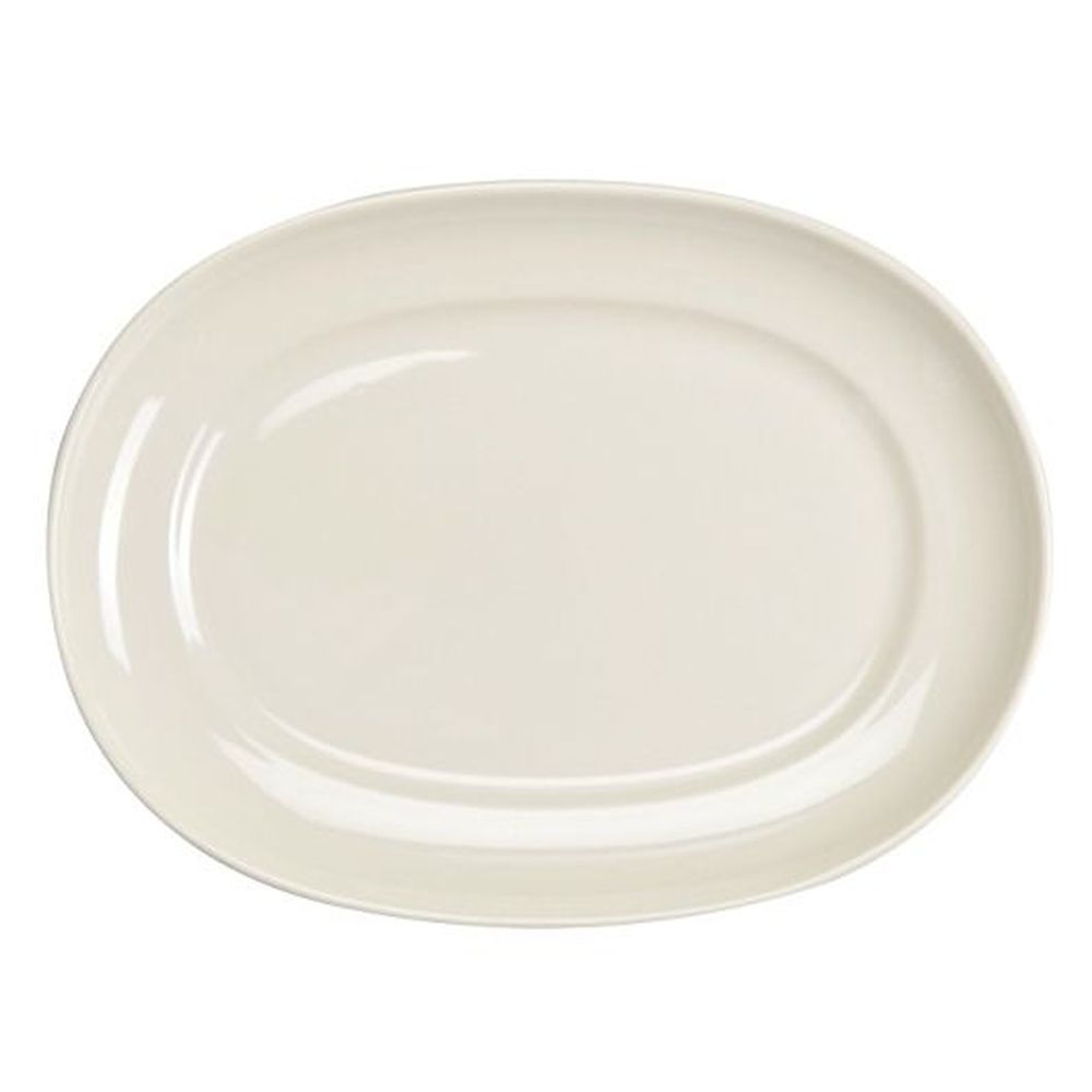 RE21 14 inch China Racetrack Oval Platter, 12 count