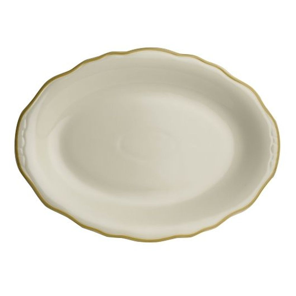 Styleline Old Gold China 12 5/8 inch Plate, 12 count