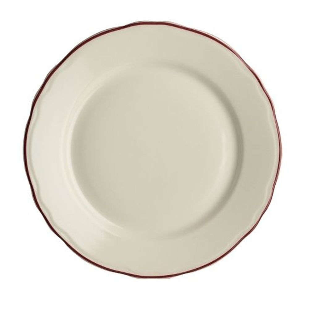 Styleline Maroon China 7.3 inch Plate, 36 count