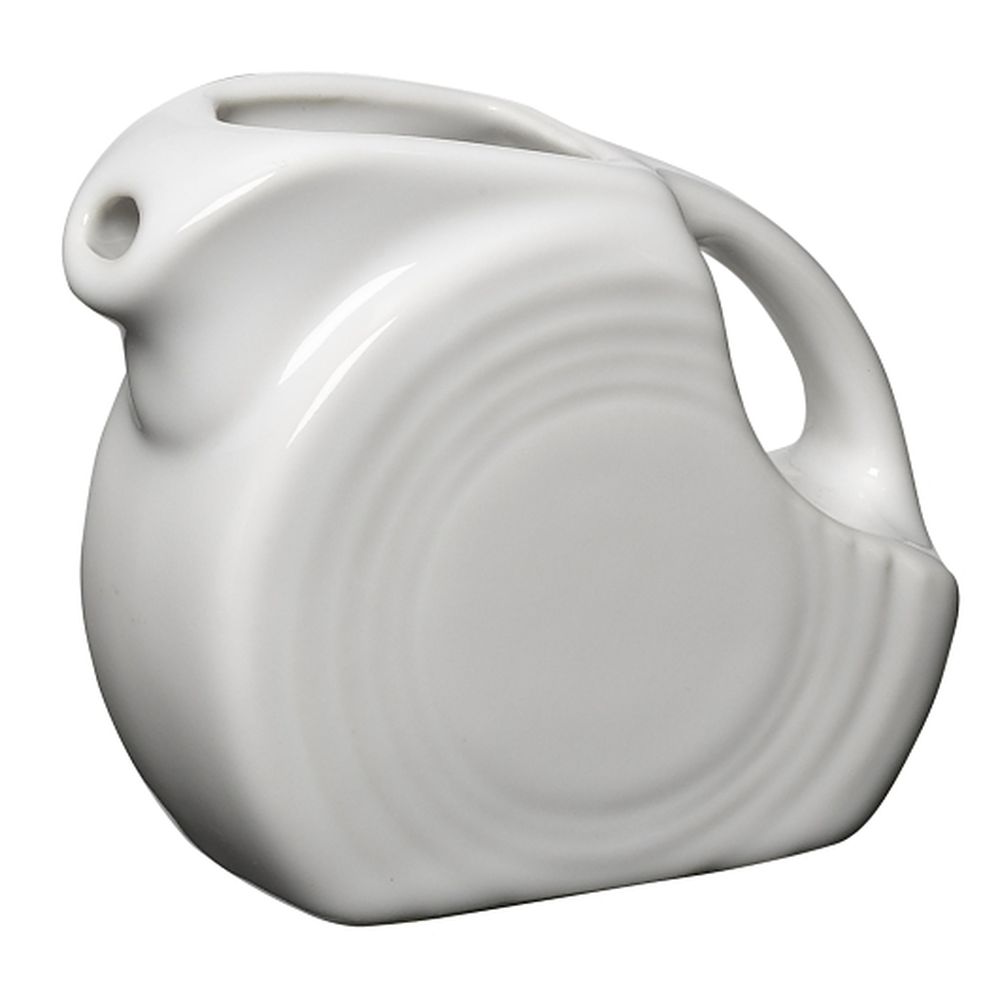 Fiesta 5 Ounce White Mini Disk Pitcher, 4 Count