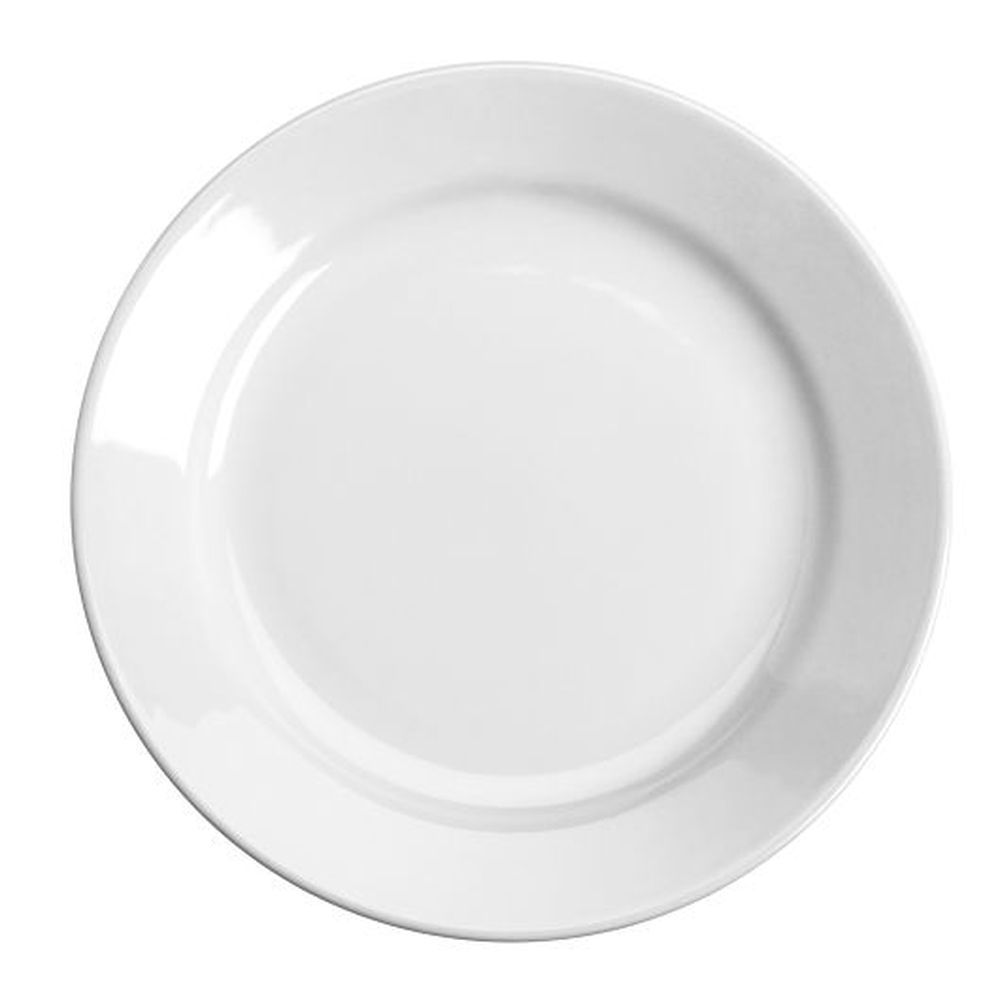 Arctic White China 9 inch Rolled Edge Plate, 24 count