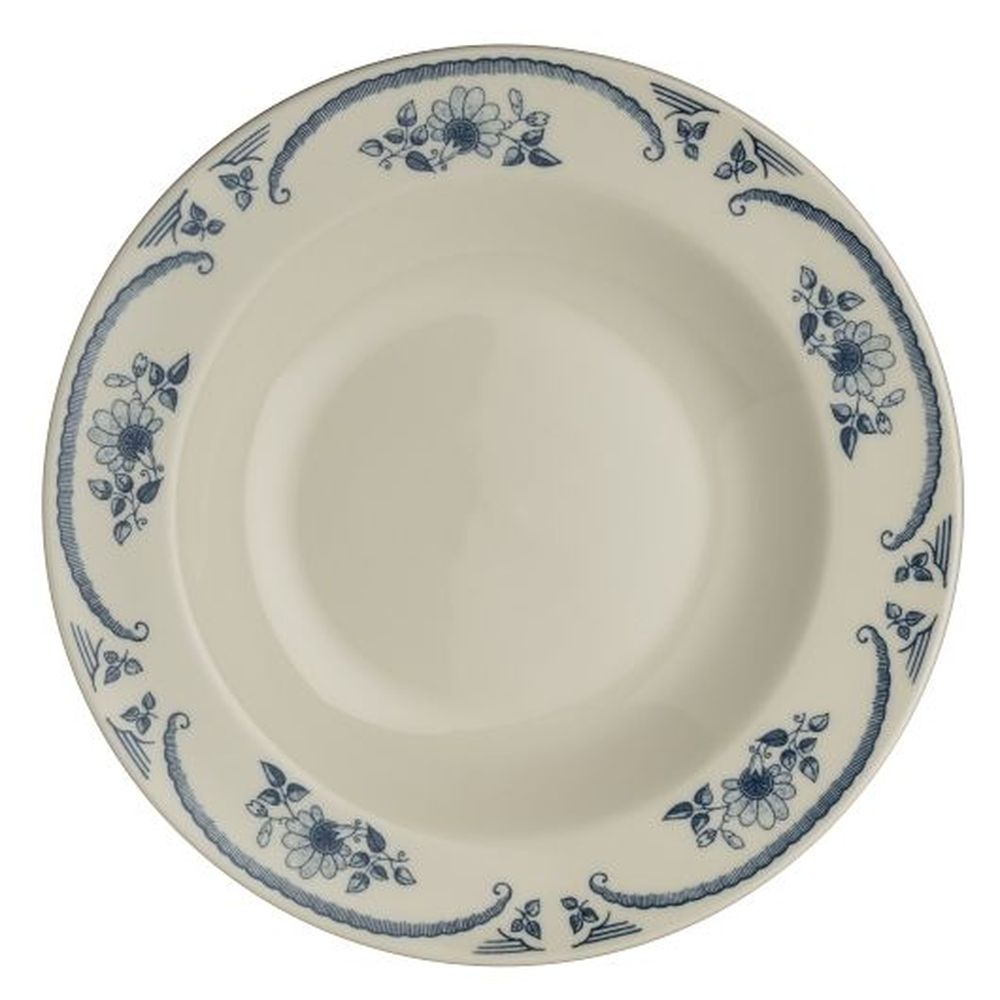 American Rose Blue China 20 Ounce Pasta Bowl, 12 count